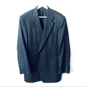 Canali Navy Plaid 2 Button Blazer - EUC